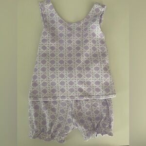 TBBC Bettye Bloomer Set - Ocean Club Cane 3T EUC!